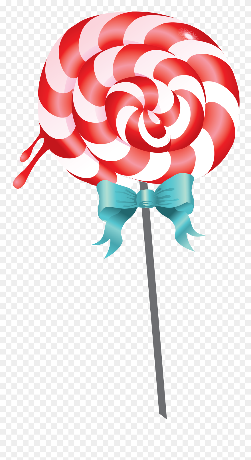Red And White Lollipop Png Image - Lollipop Background Clipart
