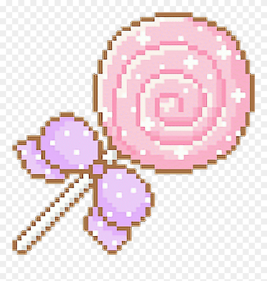 Lollipop Pixel Art Clipart , Png Download - Pixel Art Kawaii Transparent