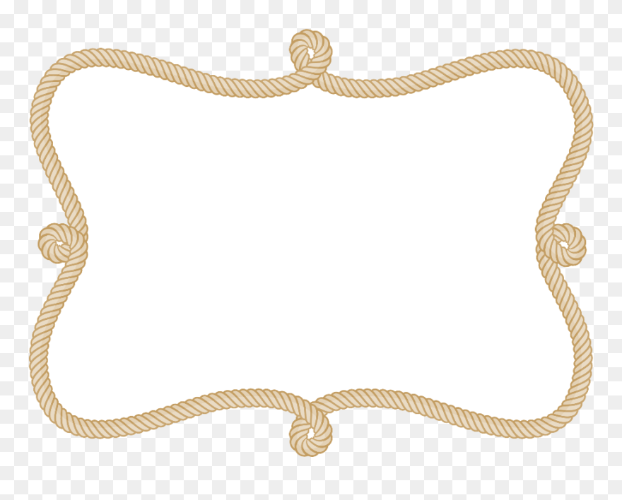 Cowboy Rope Border Clip Art - Png Download