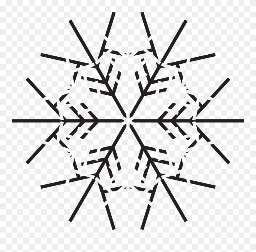 Simple Pictures Of Snowflakes Clipart