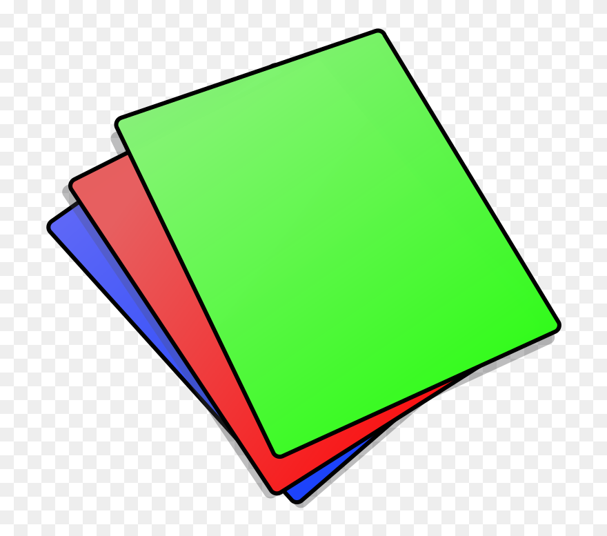 Stack Of Colored Paper Clipart - Png Download