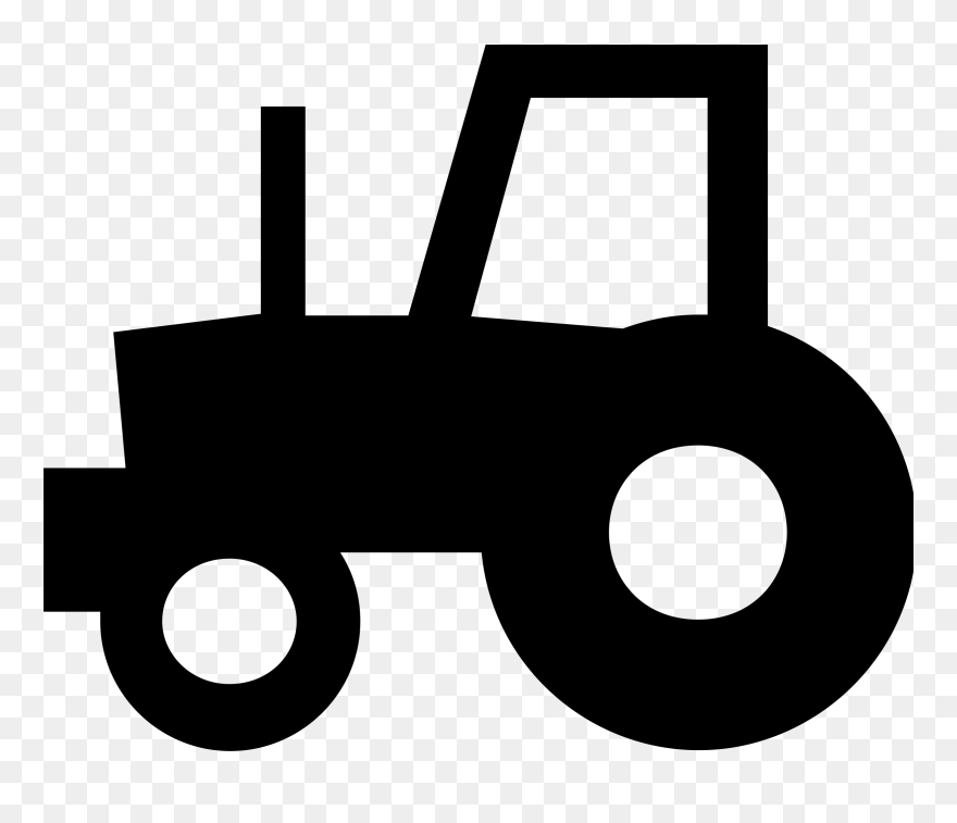 John Deere International Harvester Tractor Loader Clip - Tractor Silhouette - Png Download