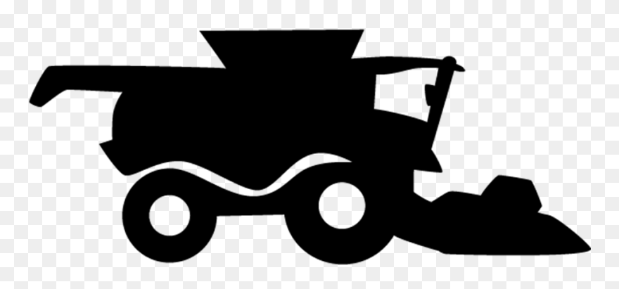 Combines Silhouette Logo Tracteur Png Clipart Pinclipart
