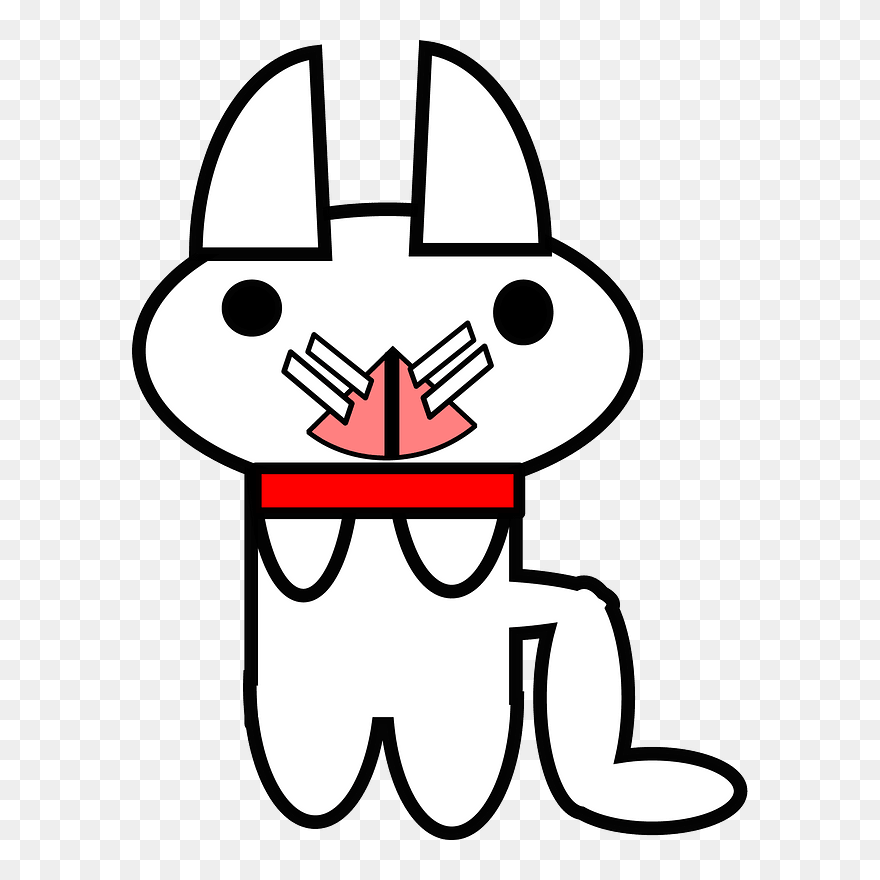 White Cartoon Cat Clipart - Cartoon - Png Download