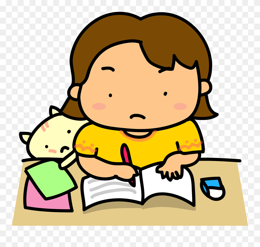 宿題 を する イラスト Clipart