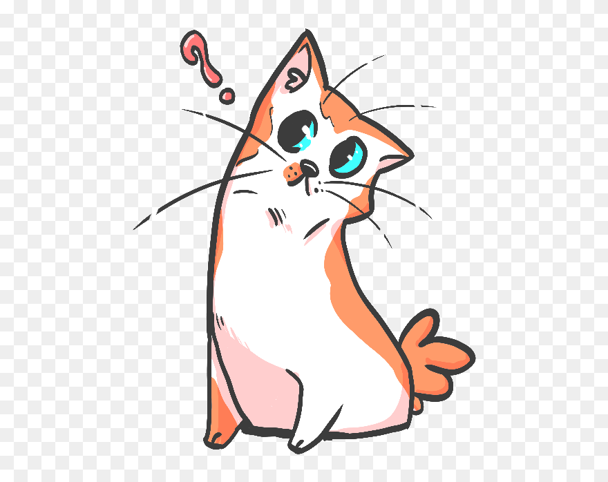 Confused Cat Clipart Clip Art Freeuse Stock Advanced - Confused Cat Clipart - Png Download