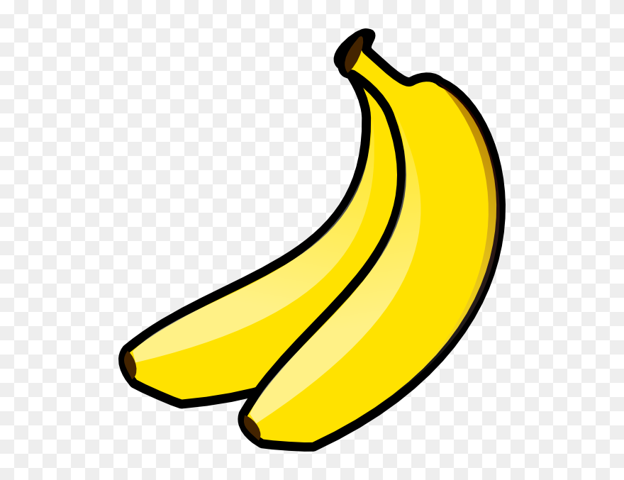 Bananas Clip Art At Clker - Yellow Banana Clipart - Png Download