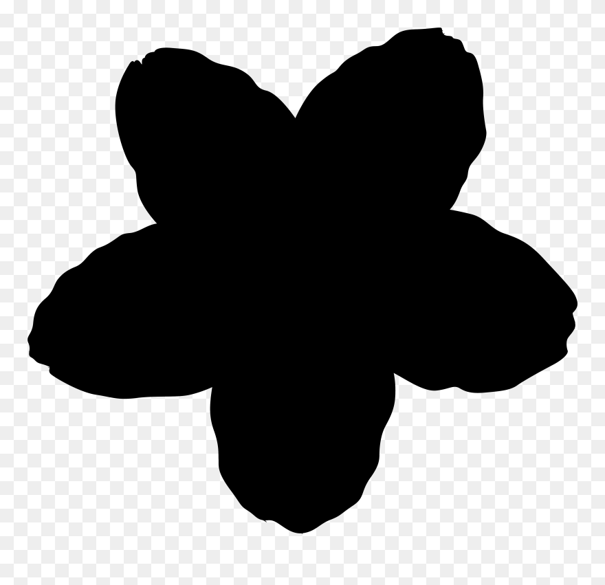 Four-leaf Clover Black Wool Tovning White - Four-leaf Clover Clipart