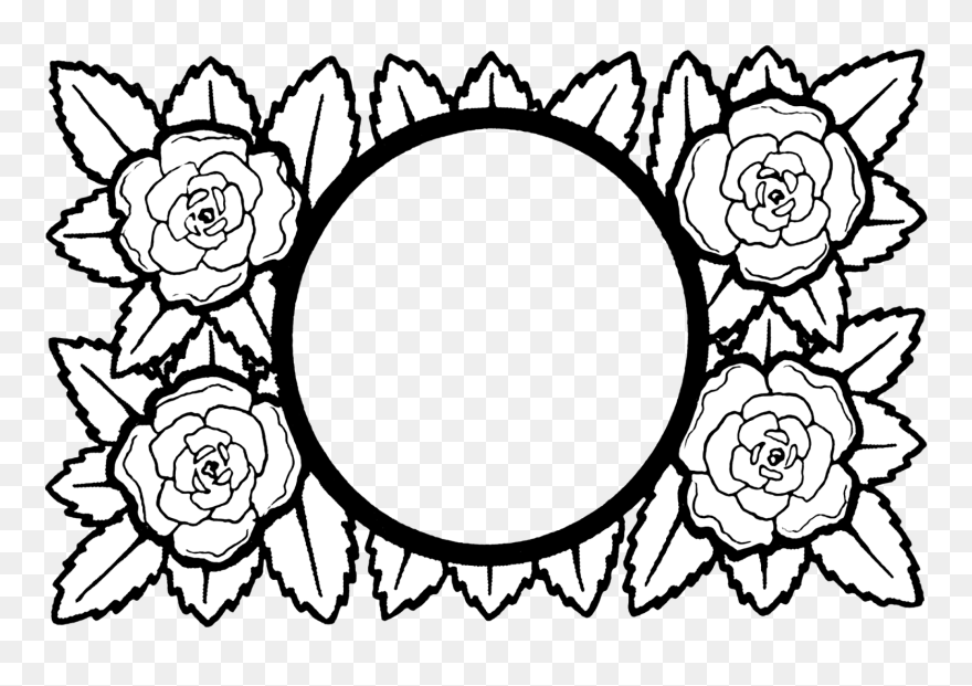 Espejo Redondo Negro Hierro Clipart