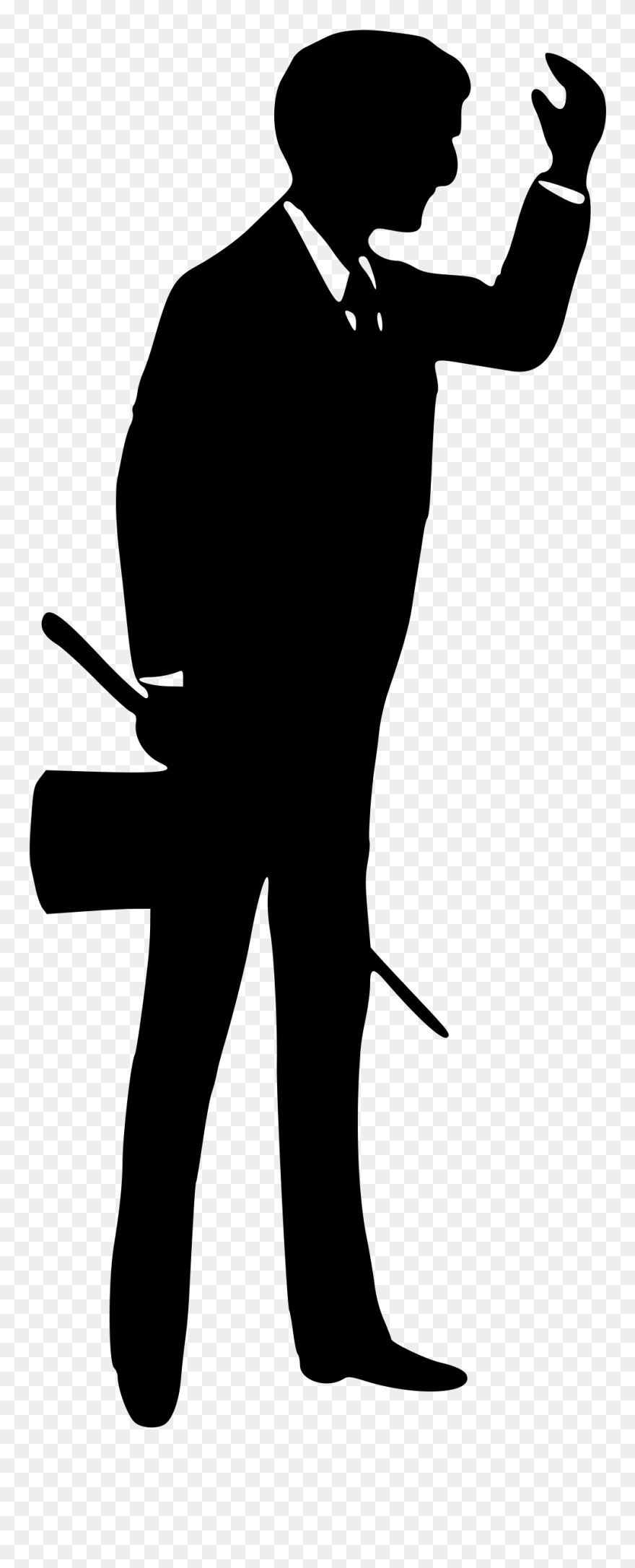 Gentleman Silhouette Clip Arts - Clipart Gentleman - Png Download