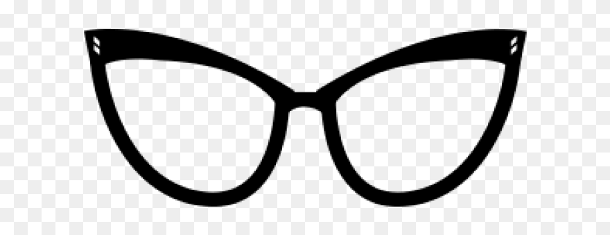 Cartoon Cat Eye Glasses Clipart