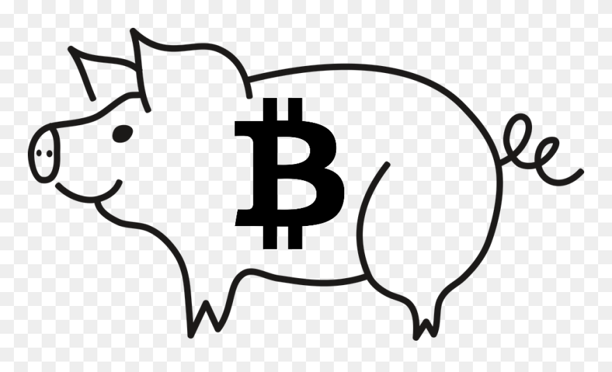 Cartoon Pig Black And White Clipart