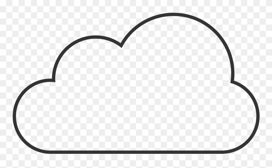 Png Clouds White No Outline - Transparent Background Cloud Outline Clipart