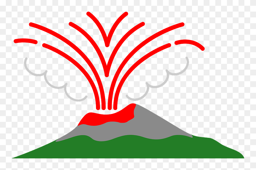 Volcano Eruption Clipart - Png Download