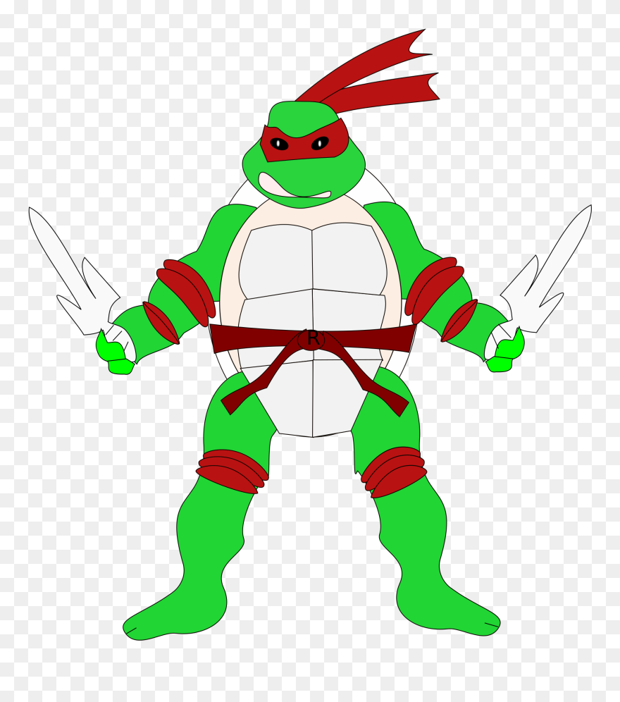 Rafael Tortuga Ninja Clip Arts - Portable Network Graphics - Png Download