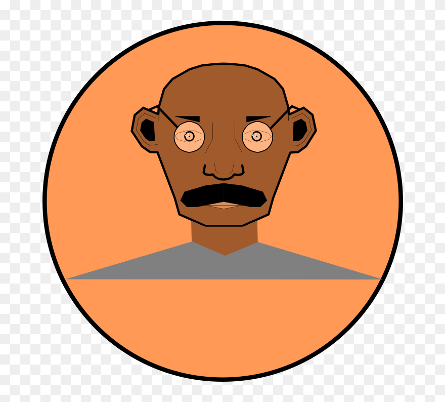 Clipart - Gandhi - Gandhi Clip Art - Png Download