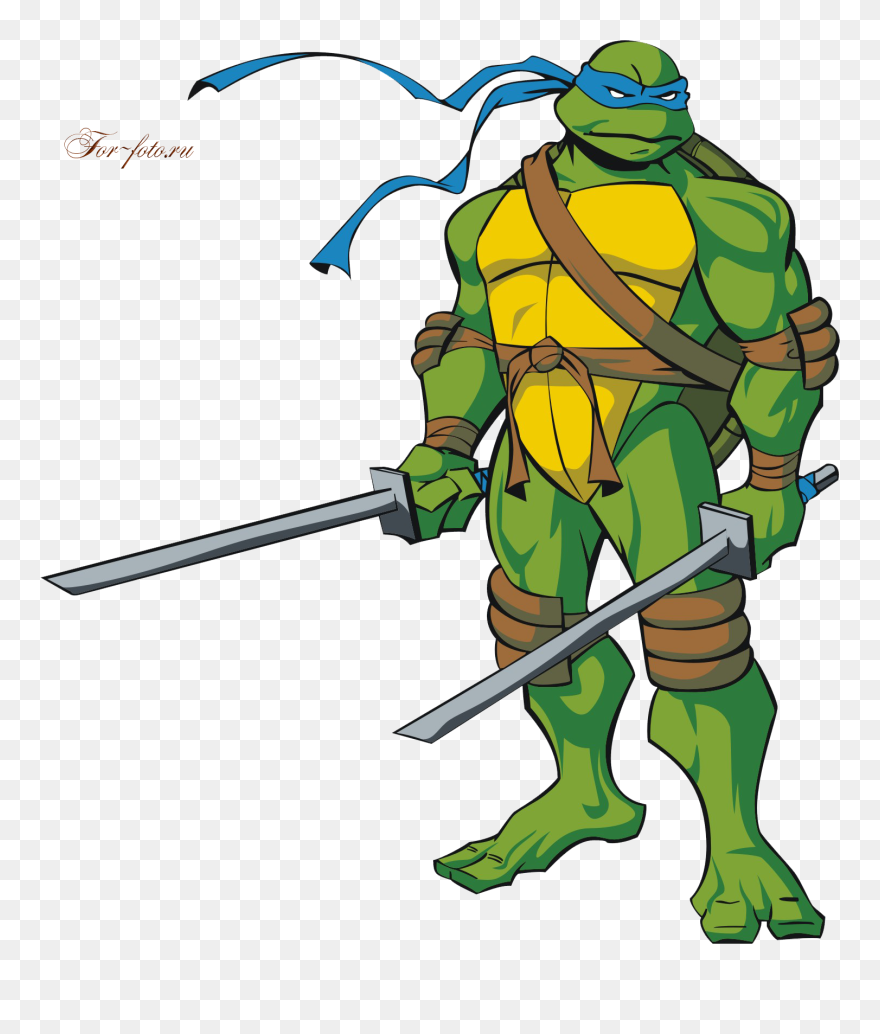Leonardo Teenage Mutant Ninja Turtles Cartoon Clipart