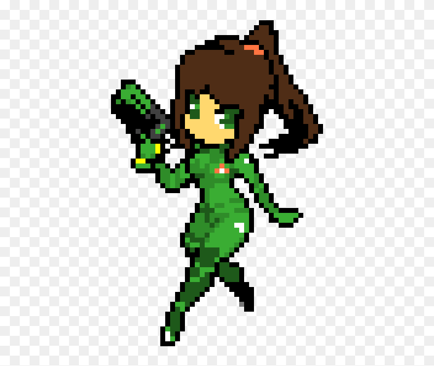 Samus Aran Pixel Art Clipart