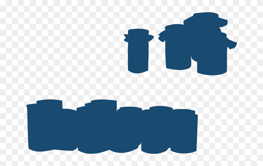 Jars And Tins - Силуэт Консервные Банки Png Clipart