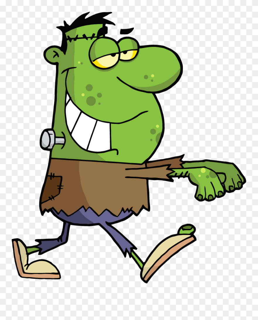 Card Wizard - Funny Frankenstein Clipart - Png Download