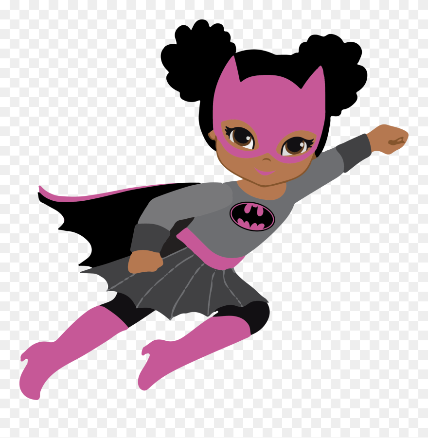 Pink Clipart Batgirl - Batgirl Clip Art - Png Download