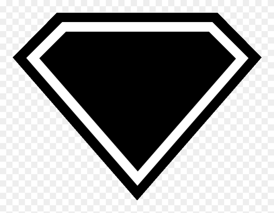 Superhero Shield Clipart - Blank Superman Logo - Png Download