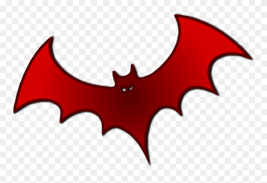 Red Bat Svg Clip Arts - Cave Is A Home For What Animal - Png Download