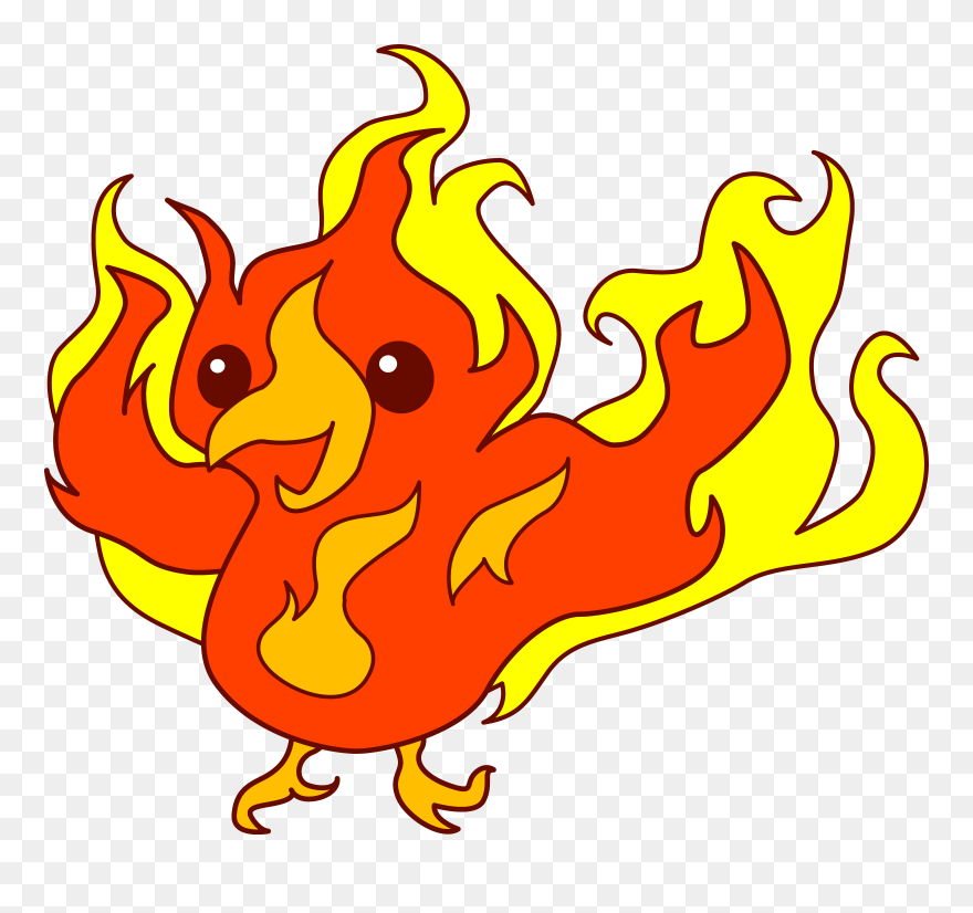 Prometheus Giving Fire Clipart - Cute Phoenix Clipart - Png Download
