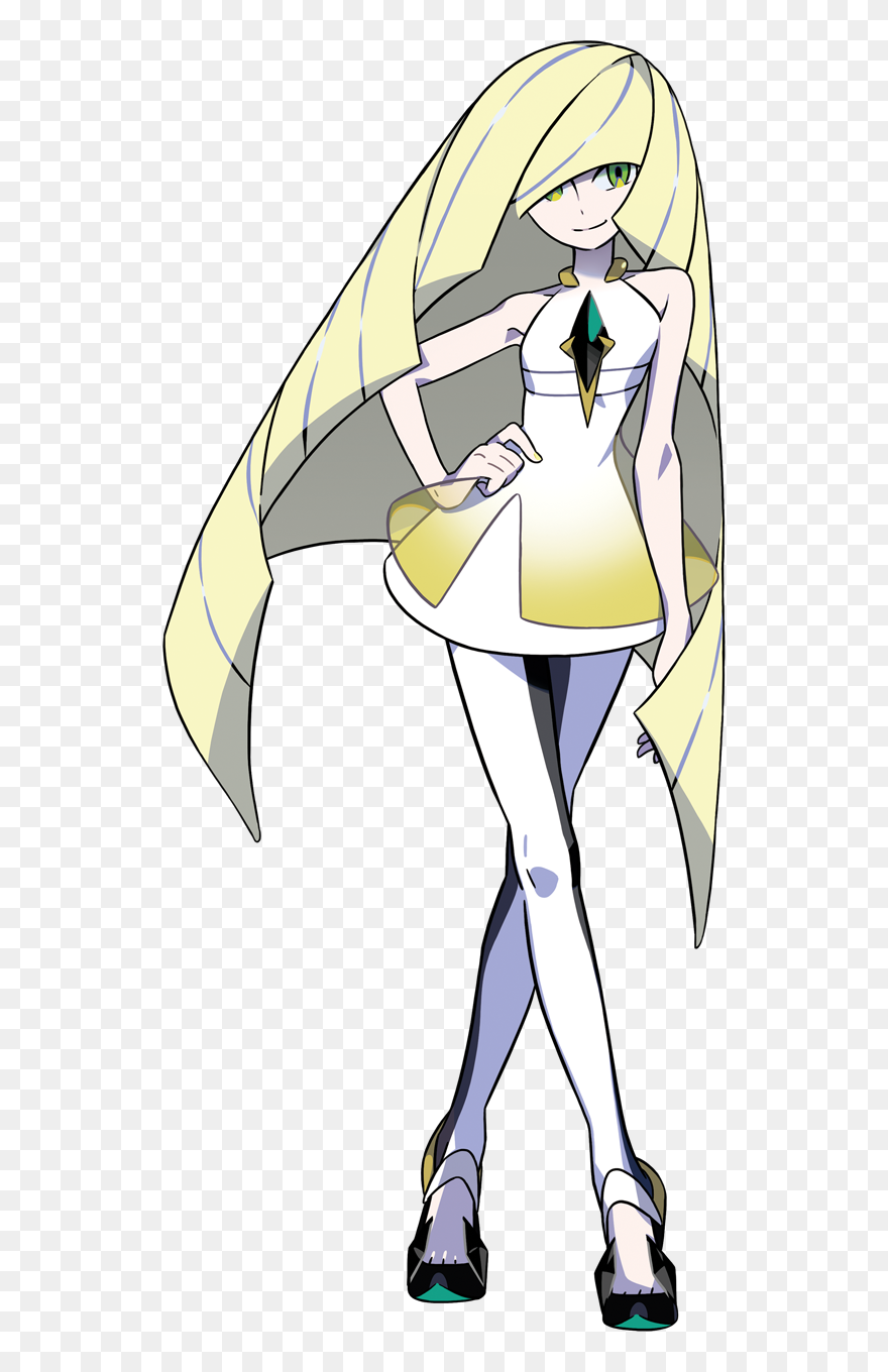 Drawn Elfen Moon - Pokemon Sun And Moon Lillie Mom Clipart