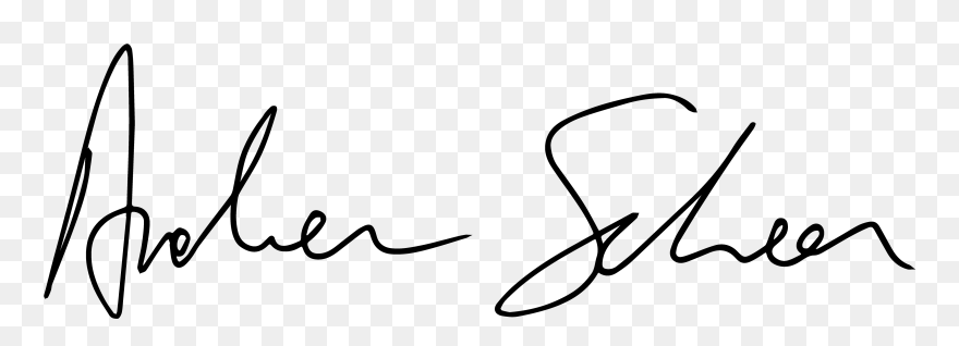 Signature Of Andrew Scheer - Andrew Signature Clipart