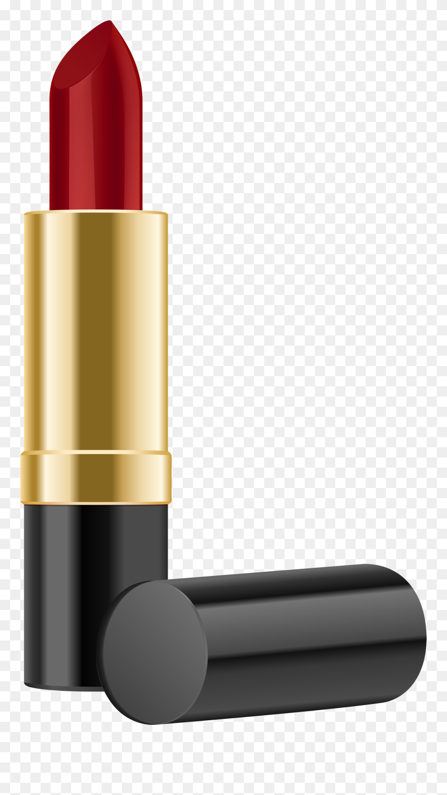 Makeup Clipart Red Lipstick, Makeup Red Lipstick Transparent - Lipstick Clipart - Png Download