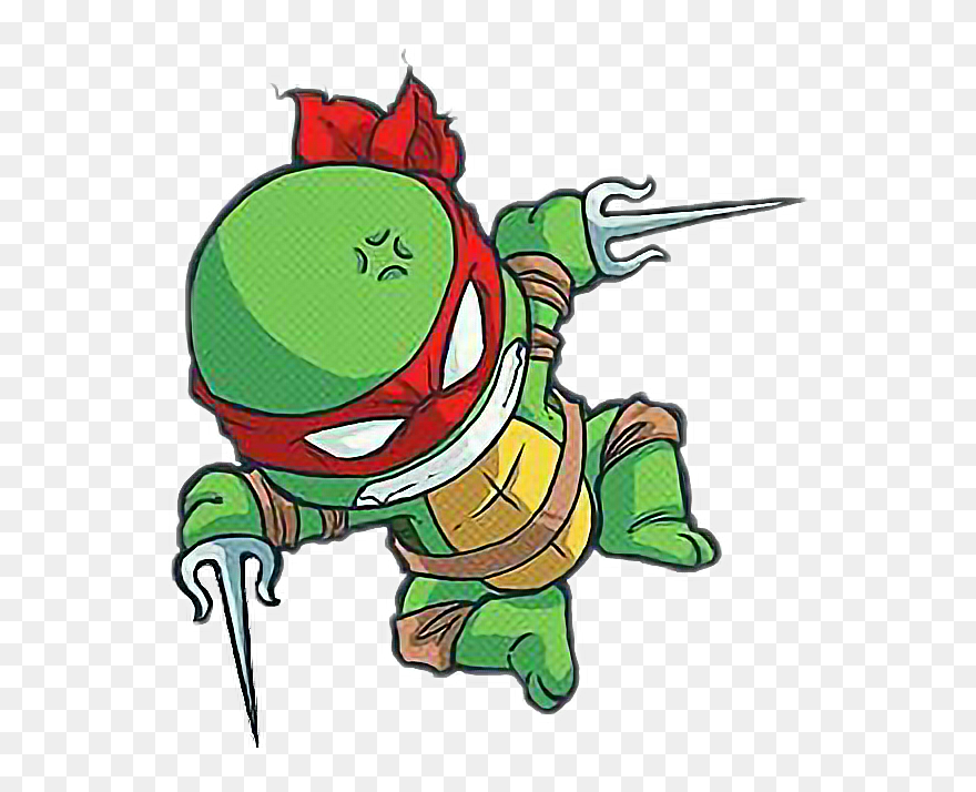 Transparent Tmnt Clipart - Ninja Turtles Chibi - Png Download