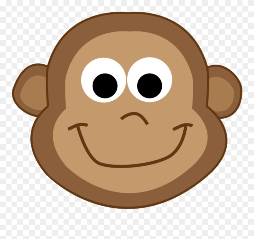Picture Of Cartoon Monkeys - Monkey Face Clipart - Png Download
