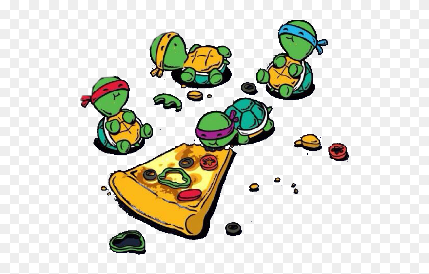 #ninja #turtle #pizza - Baby Ninja Turtles Drawing Clipart