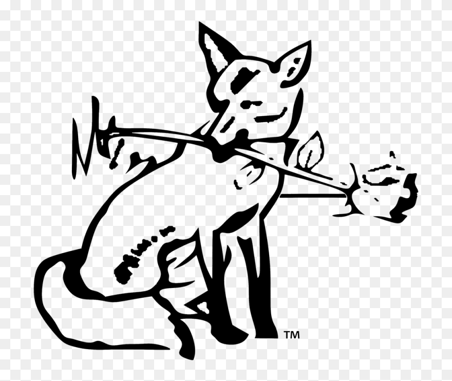 Baby Fox Clipart Black And White Ourclipart - Cartoon - Png Download