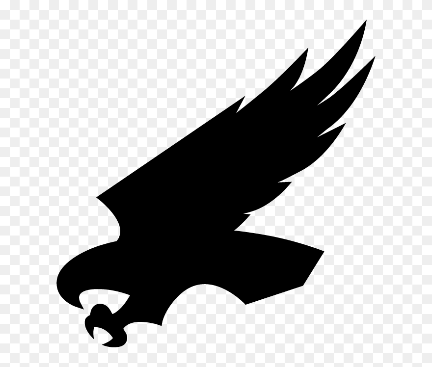 Eagle Clip Art Black Silhouette Beak - Eagle M Logo Png Transparent Png