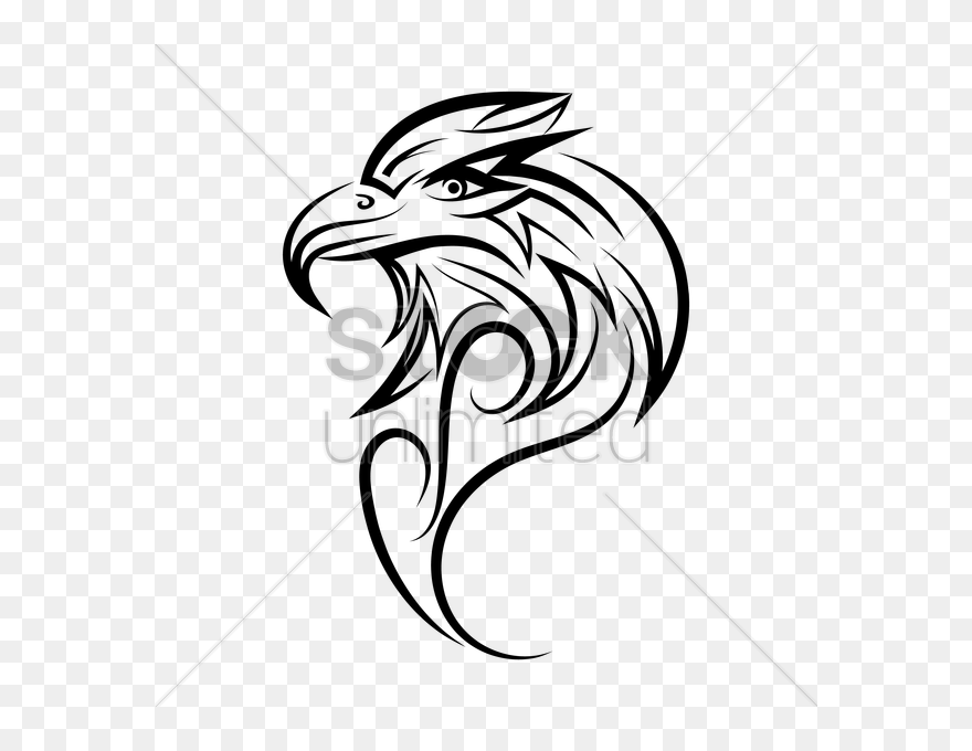 Eagle Tattoo Vector Image - Easy Eagle Tattoo Drawing Clipart