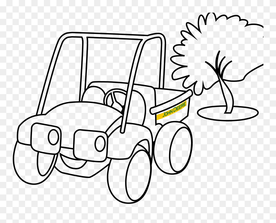 Lawnmower Clipart Jardinero - Imagens De Colheitadeiras John Deere Para Colorir - Png Download