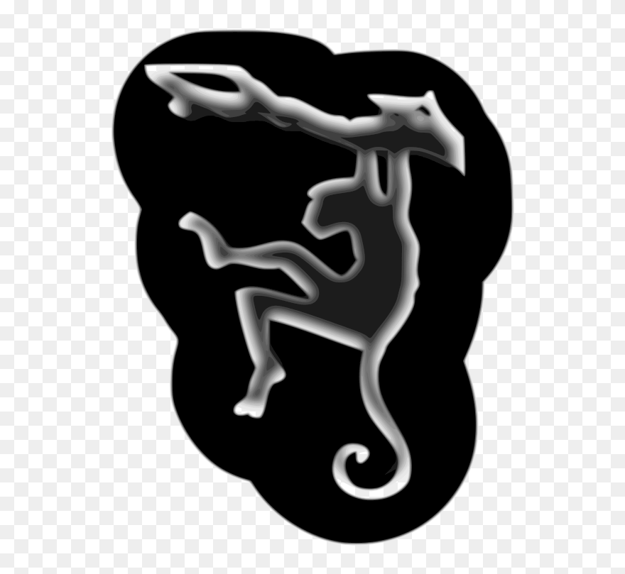 Monkey-silhouette - Illustration Clipart