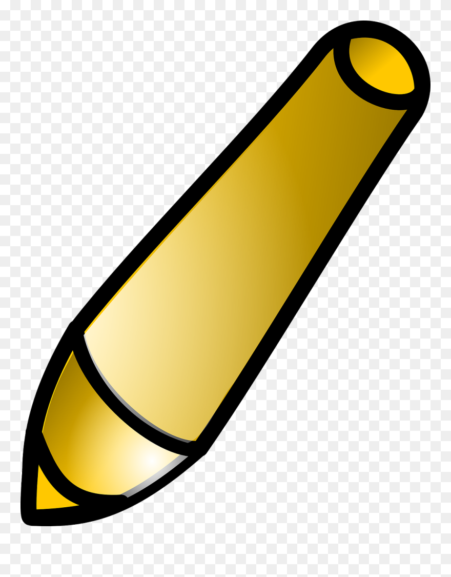 Gold Crayon Png Clipart