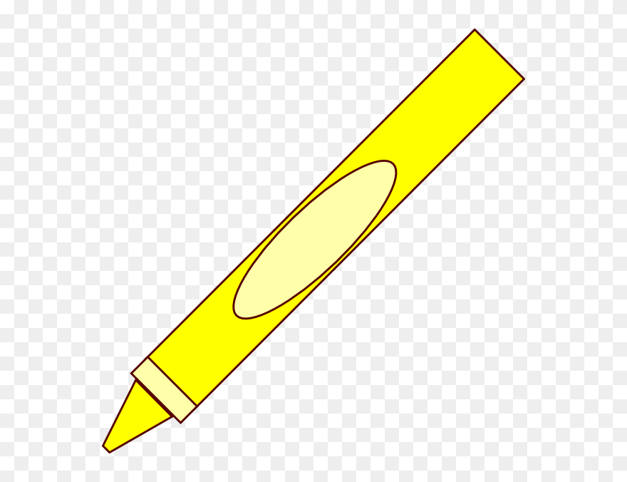 Crayon Clip Art At Clker - Yellow Crayon Clipart Png Transparent Png
