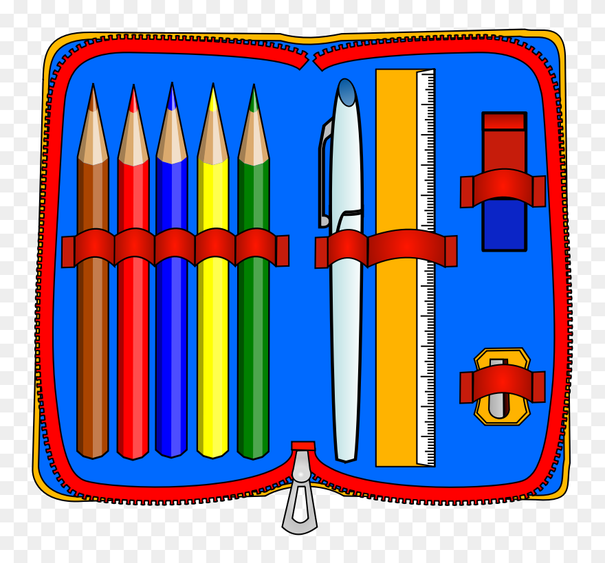 Clipart - Pencil Case - Pencil Case Clipart - Png Download