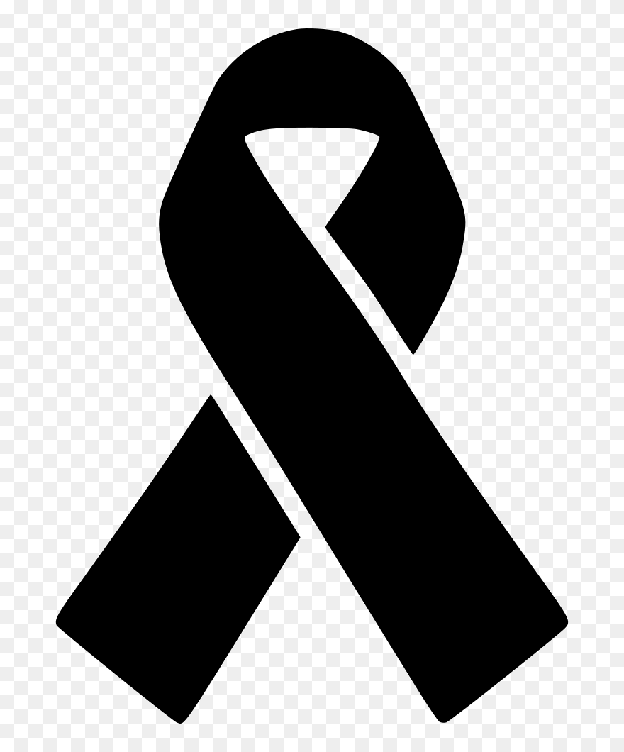 Aids Black Ribbon Red Ribbon Computer Icons - Laço Luto Png Clipart