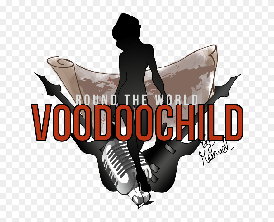 Round The World Voodoochild - Illustration Clipart