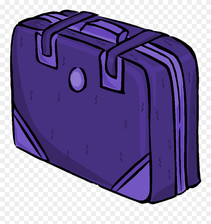 Purple Suitcase Transparent Clipart