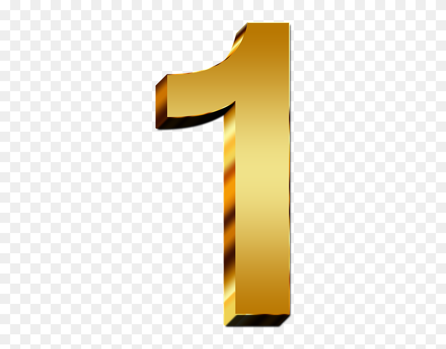 Number 1 Png - Gold Number 1 Png Clipart