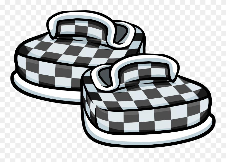 Club Penguin Rewritten Wiki - Club Penguin Checkered Shoes Clipart
