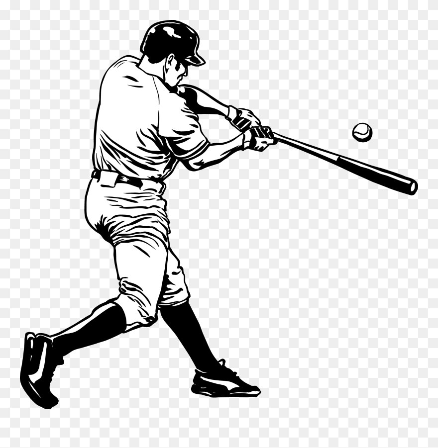 Baseball Player Vector Clipart