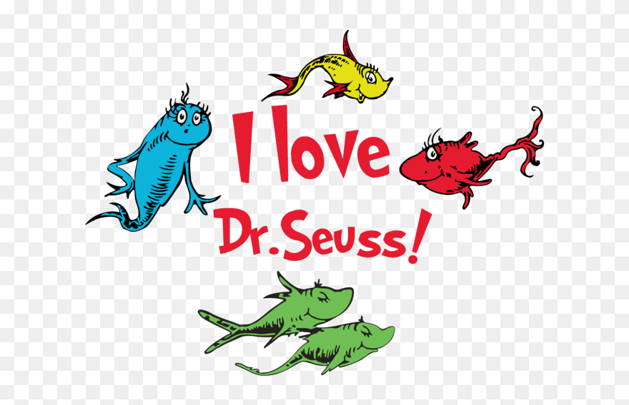 I Love Dr Seuss, Fish Svg,dr Seuss Svg,dr Seuss Gift, - Dr Seuss Shirt Svg Clipart