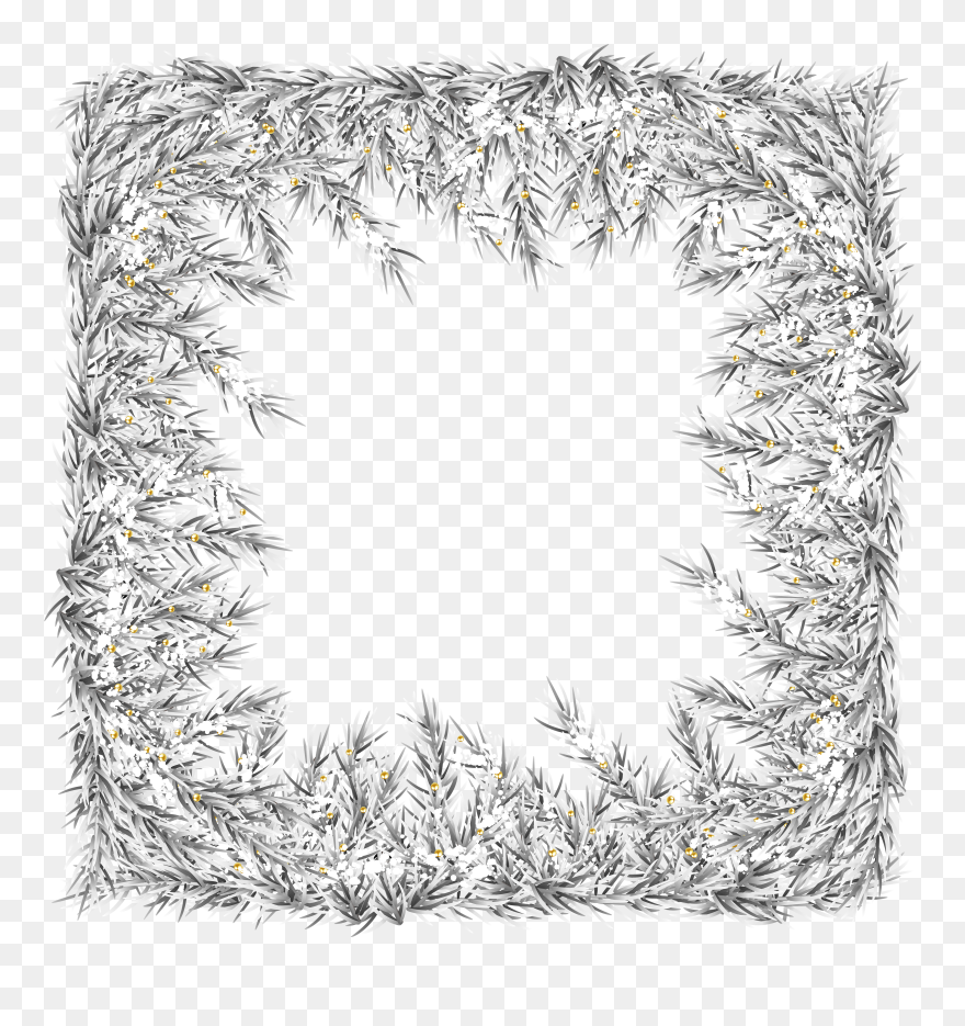 Transparent Clip Art Christmas Frames Free - White Christmas Border Png